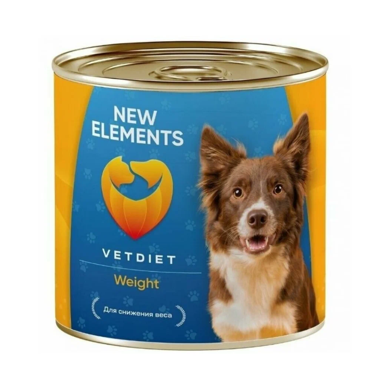 Консервы для собак New Elements Weight паштет из морской рыбы и мяса, 340г