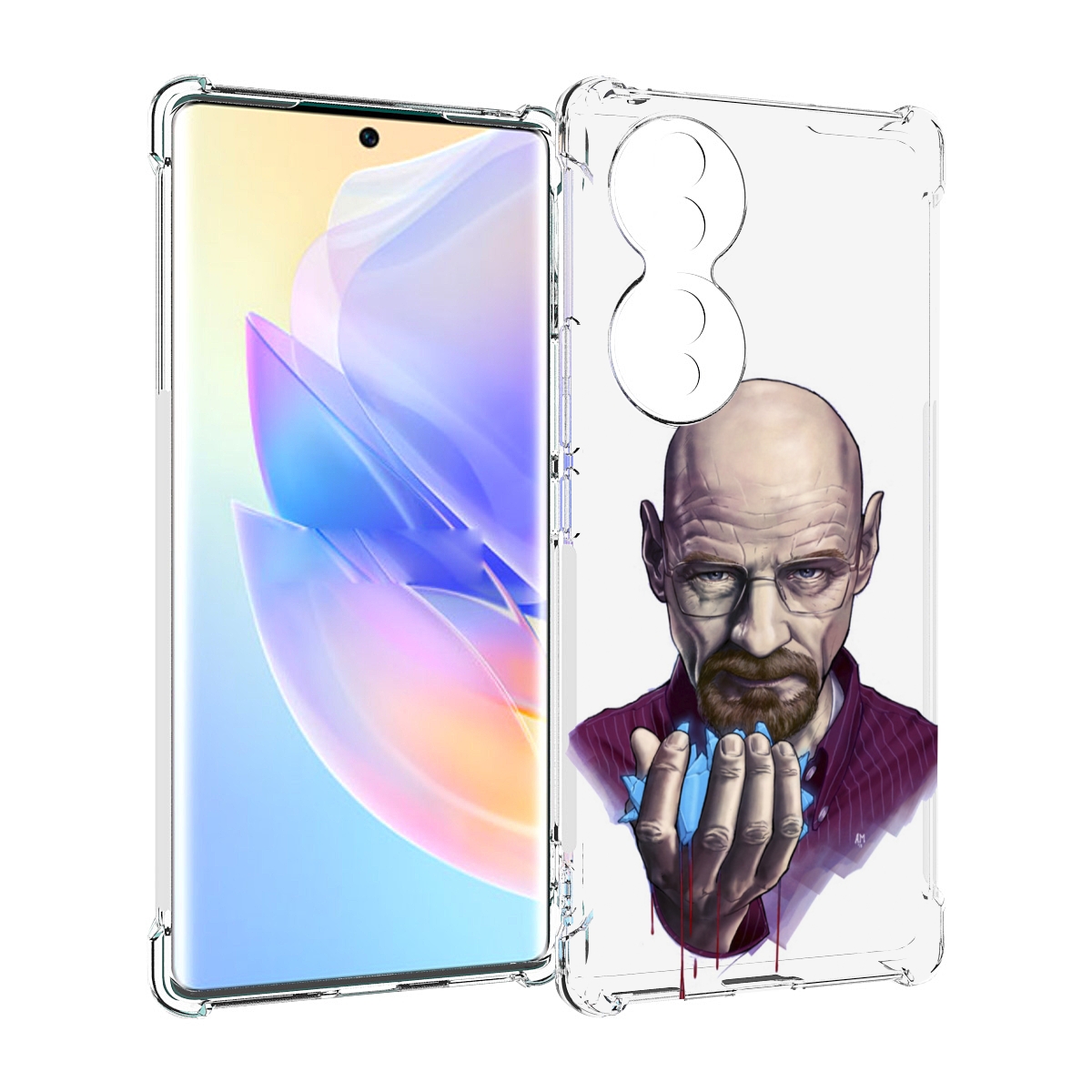 

Чехол MyPads Хайзенберг для Honor 70, Прозрачный, Tocco