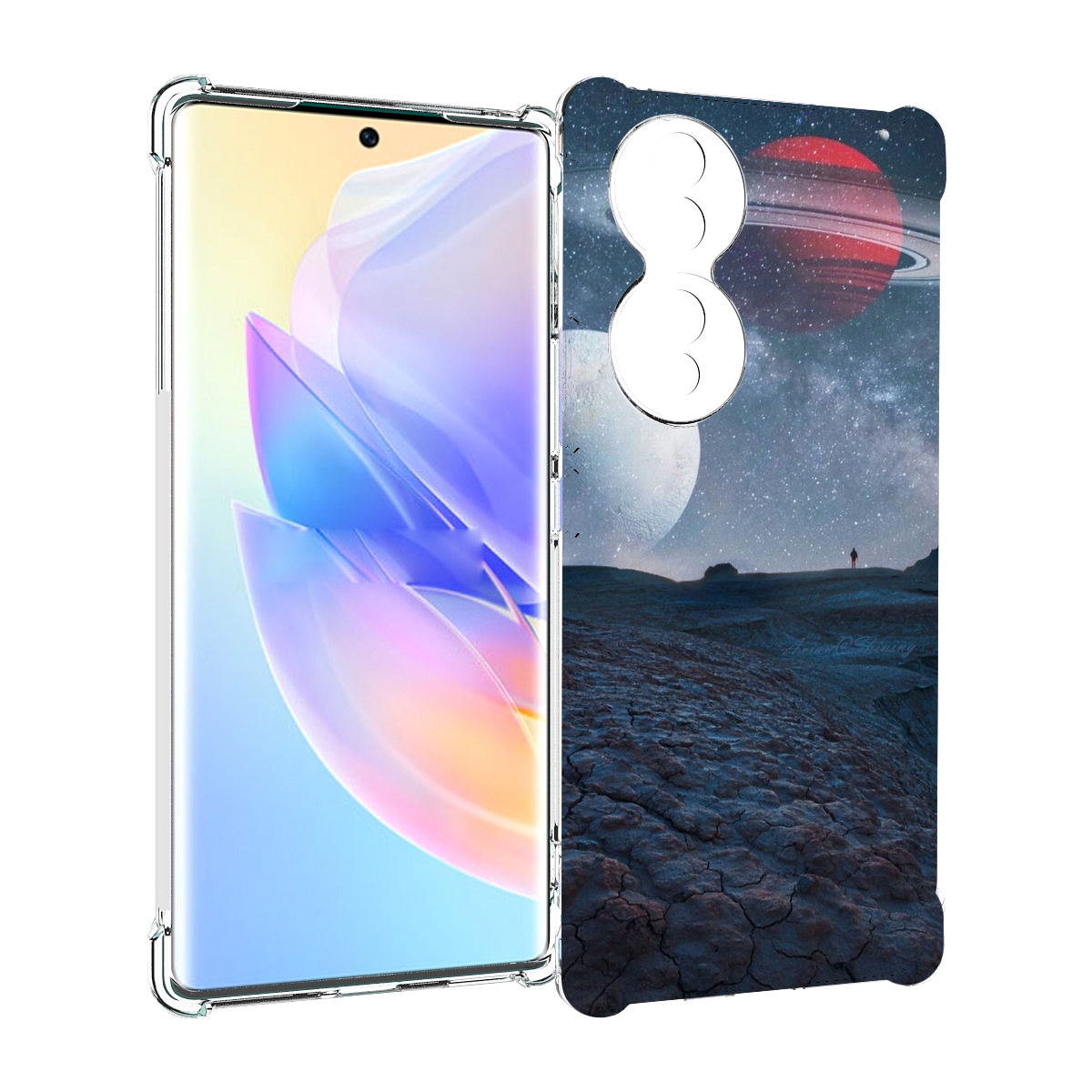 

Чехол MyPads Фотография для Honor 70, Прозрачный, Tocco