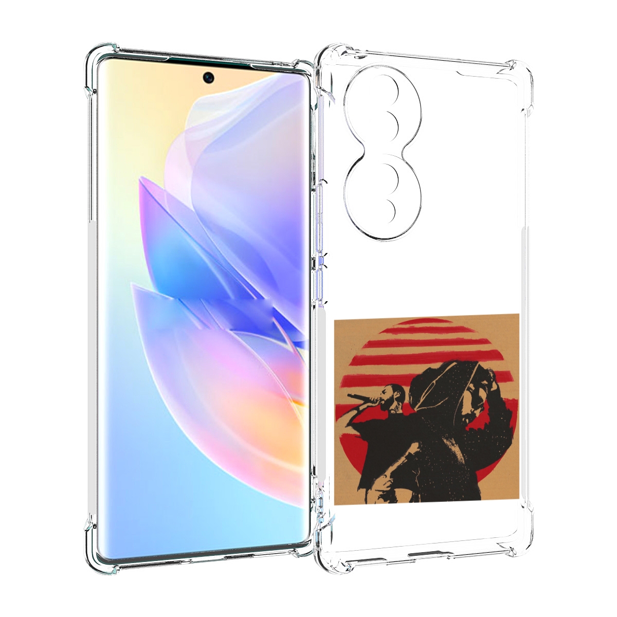 

Чехол MyPads Утопия Мияги и Энди панда для Honor 70, Прозрачный, Tocco