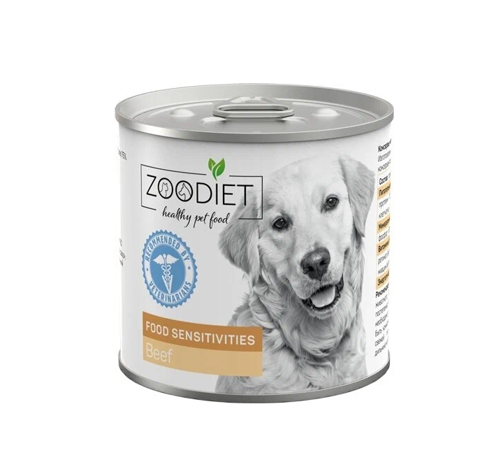 Консервы для собак Zoodiet Food Sensitivities Beef говядина, 240 г