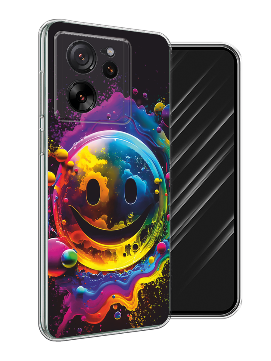 

Чехол Awog на Xiaomi 13T Pro "Кислотный смайл", Фиолетовый;желтый;синий, 319950-1