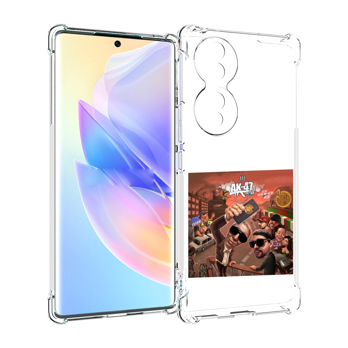 

Чехол MyPads Третий АК-47 для Honor 70, Прозрачный, Tocco