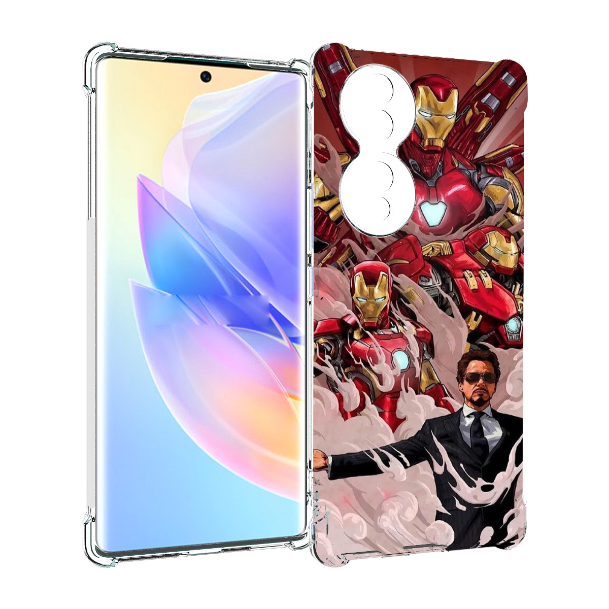 

Чехол MyPads Тони-Старк-и-костюмы для Honor 70, Прозрачный, Tocco