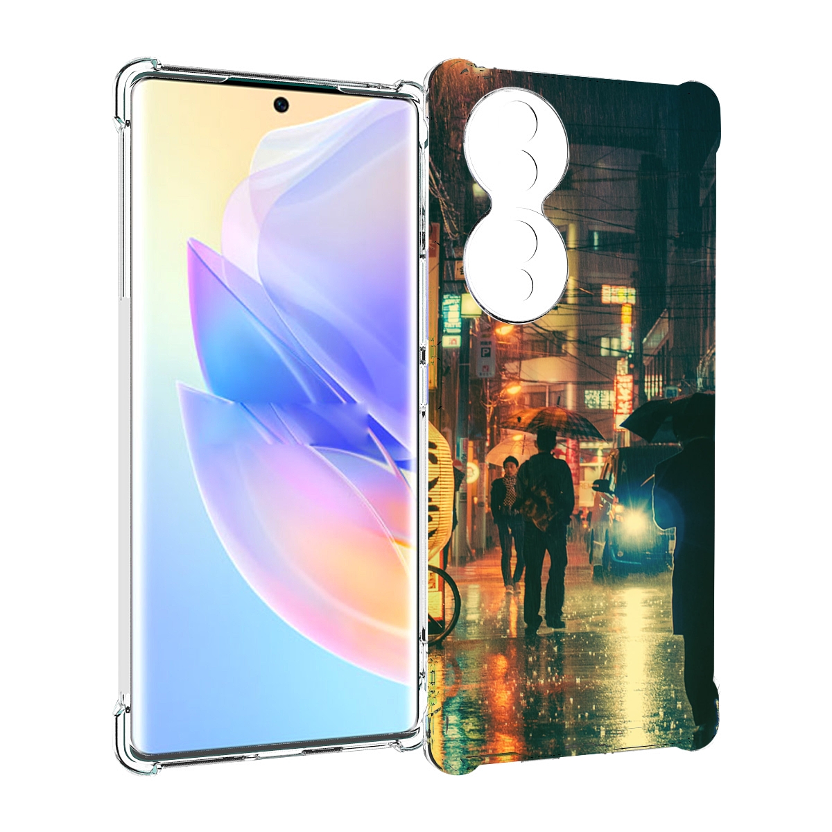

Чехол MyPads Токио-сеул для Honor 70, Прозрачный, Tocco