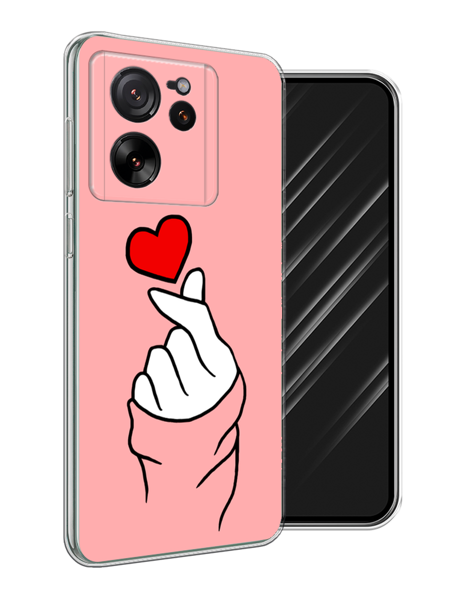 

Чехол Awog на Xiaomi 13T Pro "Милое сердечко", Белый;красный;черный, 319950-1