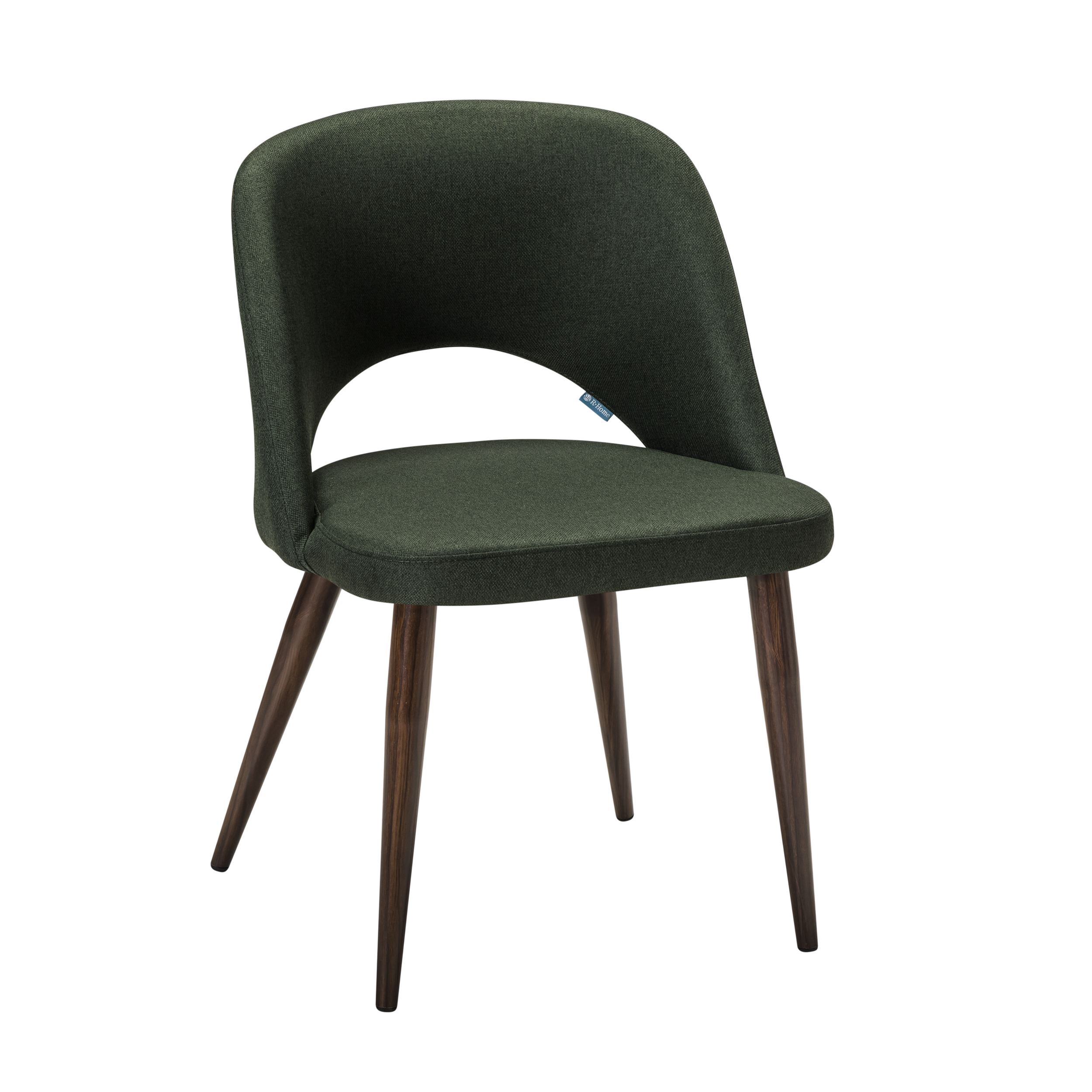 Стул RHOME Lars темно-зеленый/темный орех