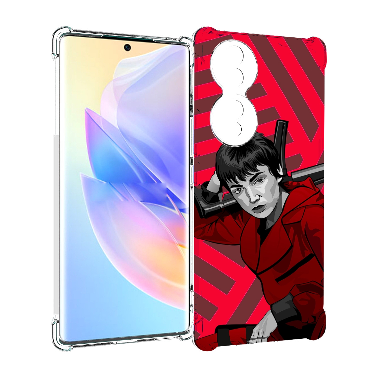 

Чехол MyPads Токио-бумажный-дом для Honor 70, Прозрачный, Tocco