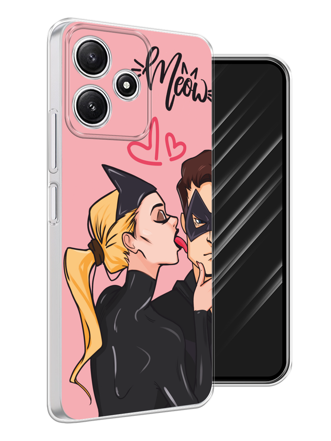 

Чехол Awog на Xiaomi Redmi 12 5G, Xiaomi Redmi 12R, Poco M6 Pro 5G "Kiss of Cat Woman", Розовый;черный;бежевый, 319750-1