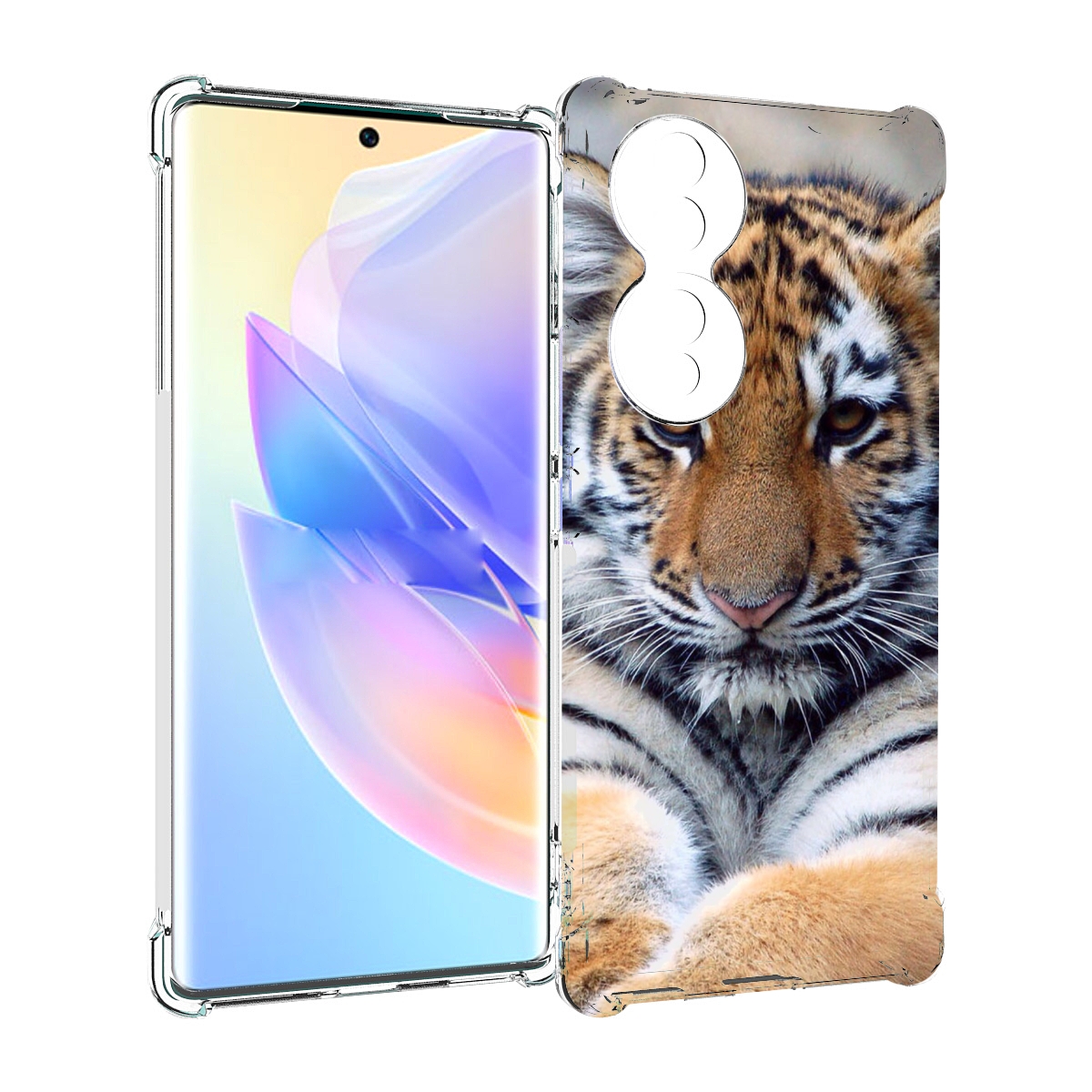 

Чехол MyPads Тигренок для Honor 70, Прозрачный, Tocco