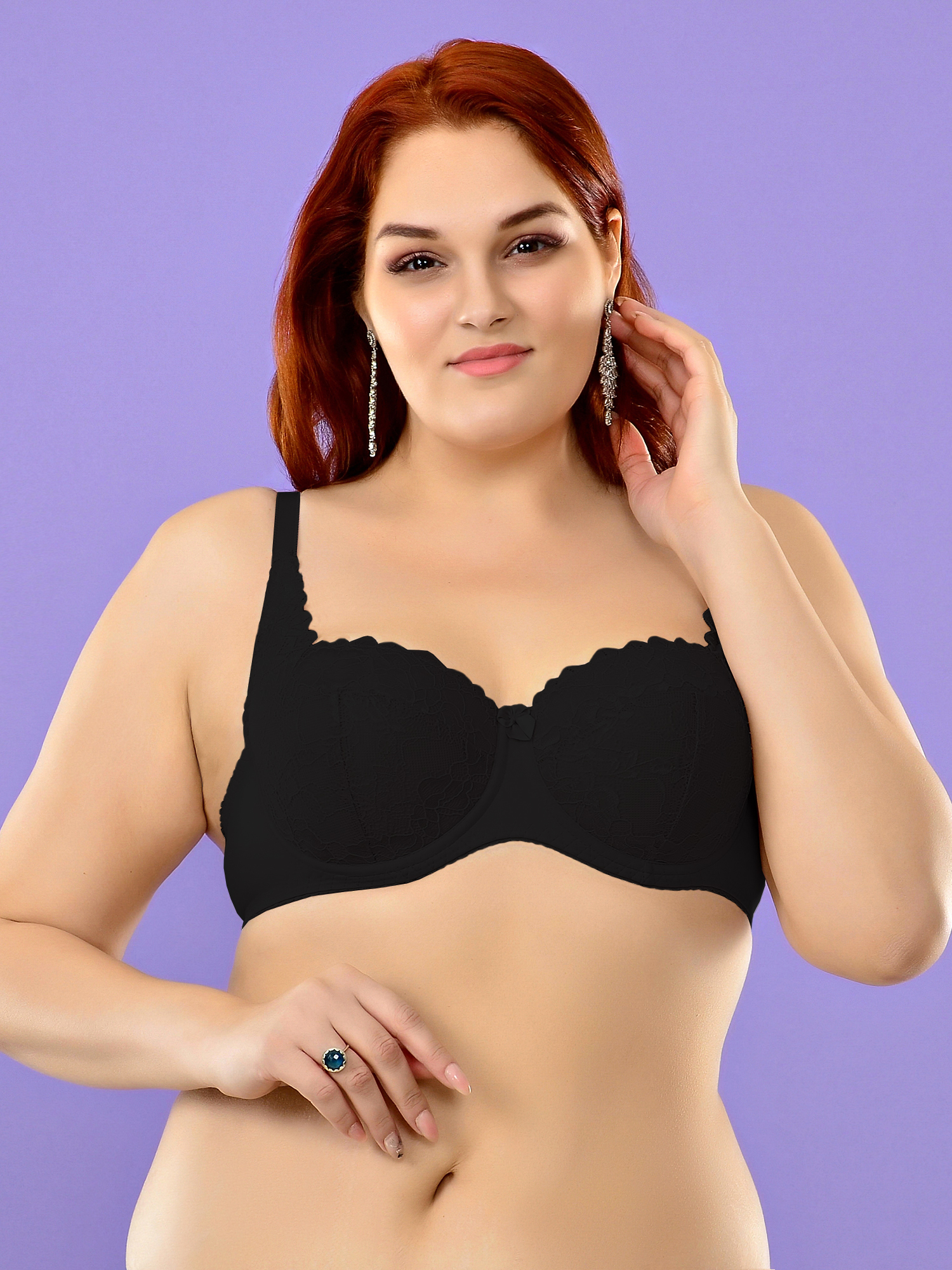 

Бюстгальтер женский Michelle 167 черный 90D, 167