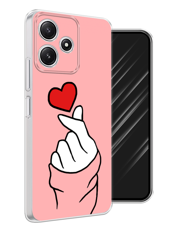 

Чехол Awog на Xiaomi Redmi 12 5G, Xiaomi Redmi 12R, Poco M6 Pro 5G "Милое сердечко", Белый;красный;черный, 319750-1
