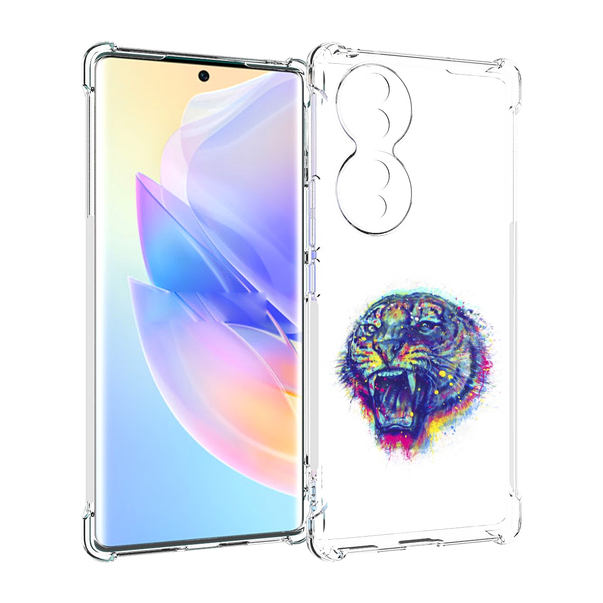 

Чехол MyPads Тигр 2 для Honor 70, Прозрачный, Tocco