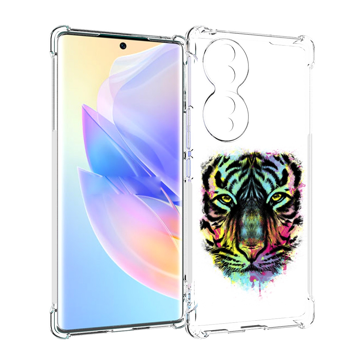 

Чехол MyPads Тигр 1 для Honor 70, Прозрачный, Tocco