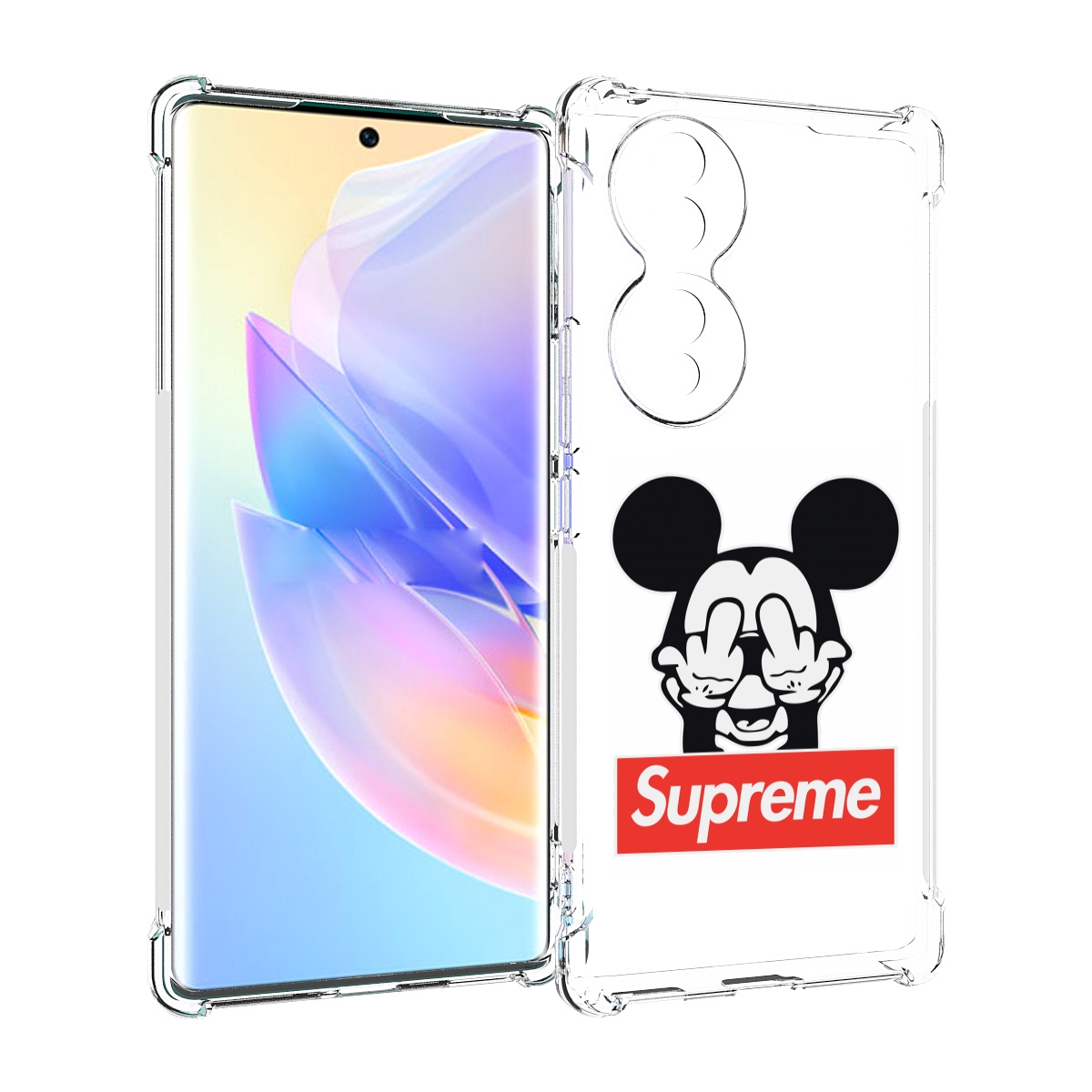 

Чехол MyPads Супримовский-Микки-маус для Honor 70, Прозрачный, Tocco