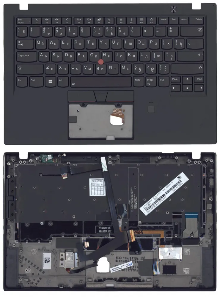 

Клавиатура для Lenovo ThinkPad X1 Carbon G6 Series, p/n: 01YR627, 01YR663, черная