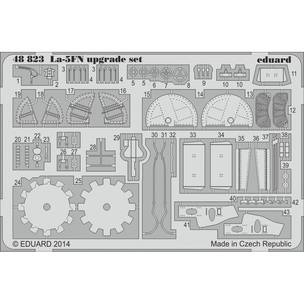 

48823 Eduard 1/48 Фототравление La-5FN upgrade set, Однотонный, 48823