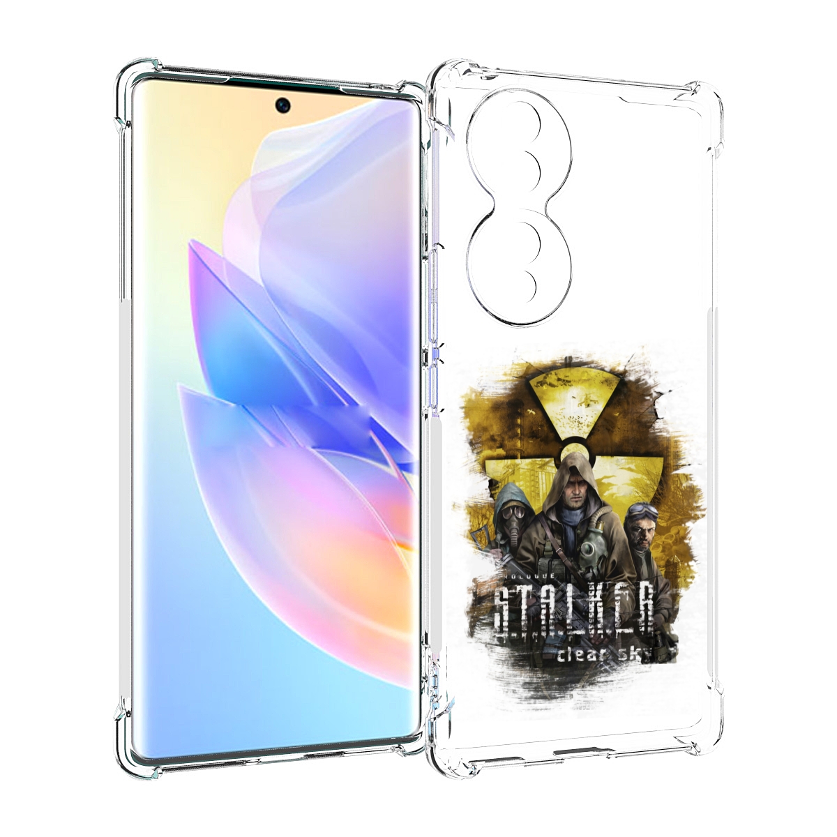 

Чехол MyPads Сталкер мужской для Honor 70, Прозрачный, Tocco