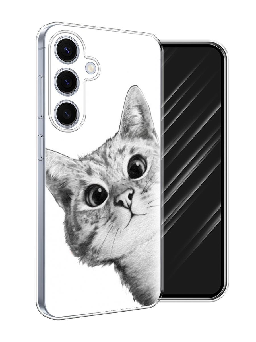 

Чехол Awog на Samsung Galaxy S24 FE 5G "Кот рисунок черно-белый", Черный, 2109950-1