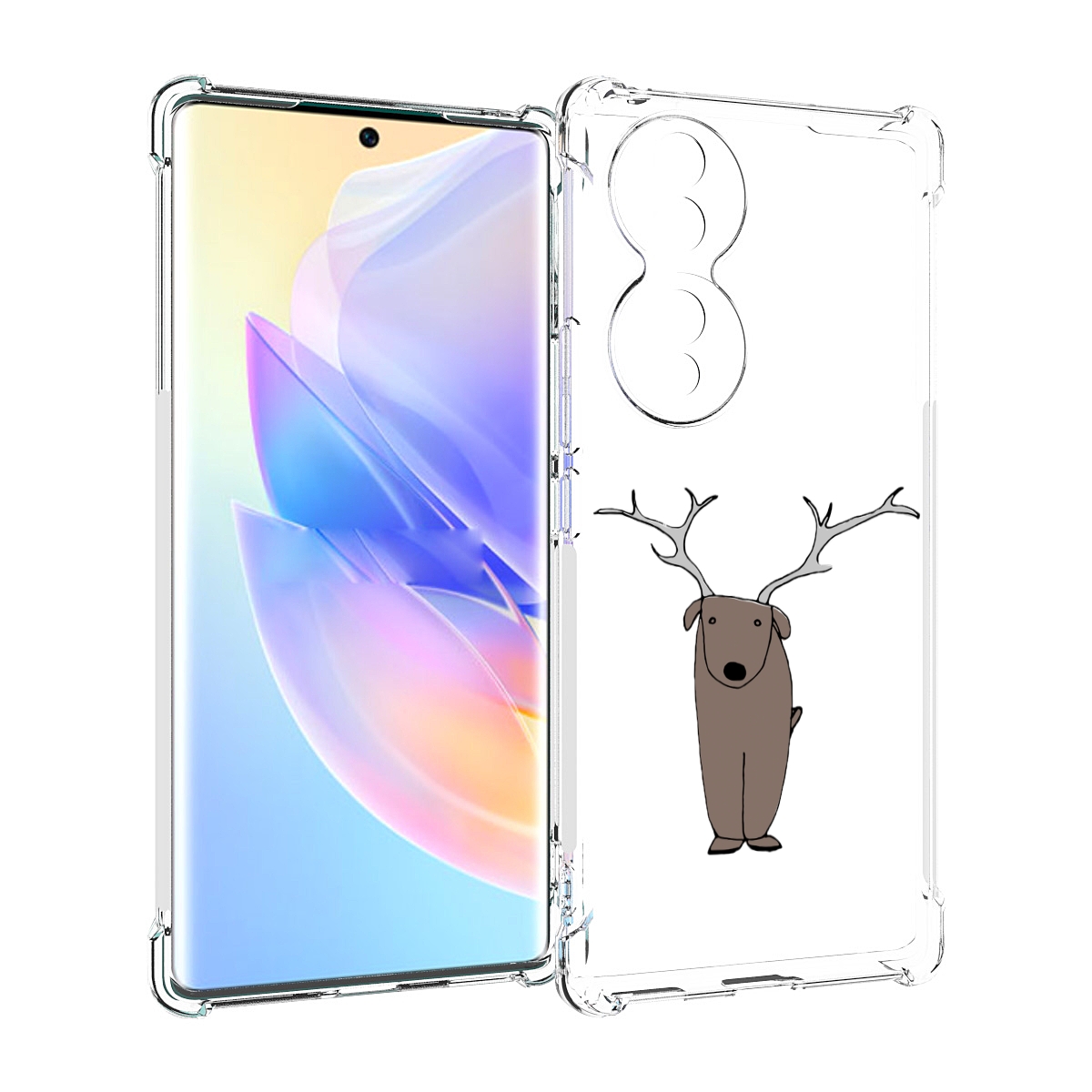 

Чехол MyPads Собака олень для Honor 70, Прозрачный, Tocco