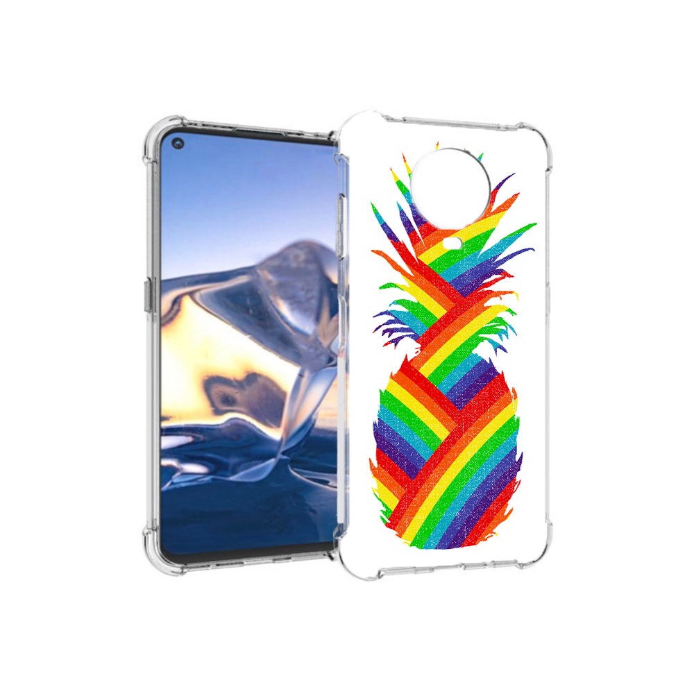 

Чехол MyPads Tocco для Nokia G10 радужный ананас (PT171673.98.566), Tocco