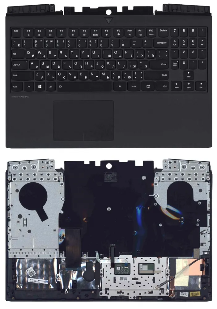 

Клавиатура для Lenovo Legion Y545 Series, p/n: 5CB0U43354, черная с черным топкейсом