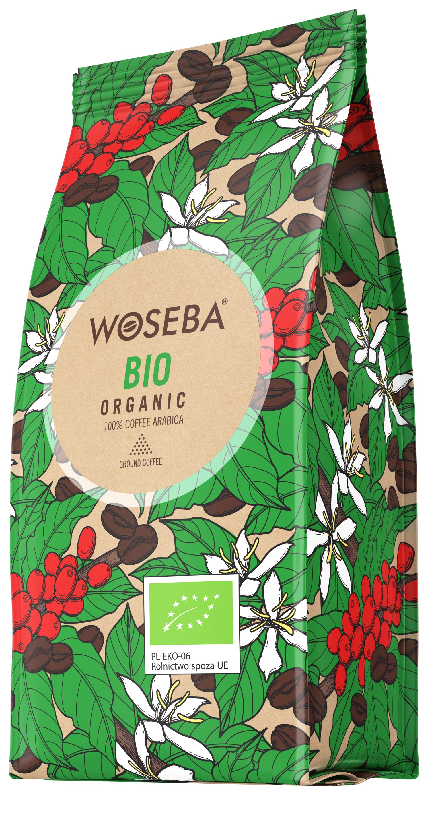 фото Кофе молотый woseba bio organic органический пакет 250г
