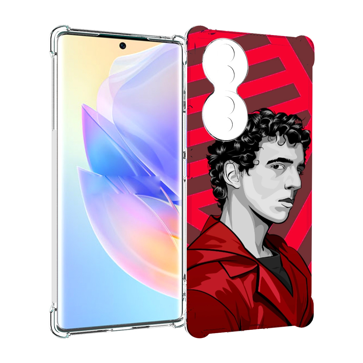 

Чехол MyPads Рио-бумажный-дом для Honor 70, Прозрачный, Tocco