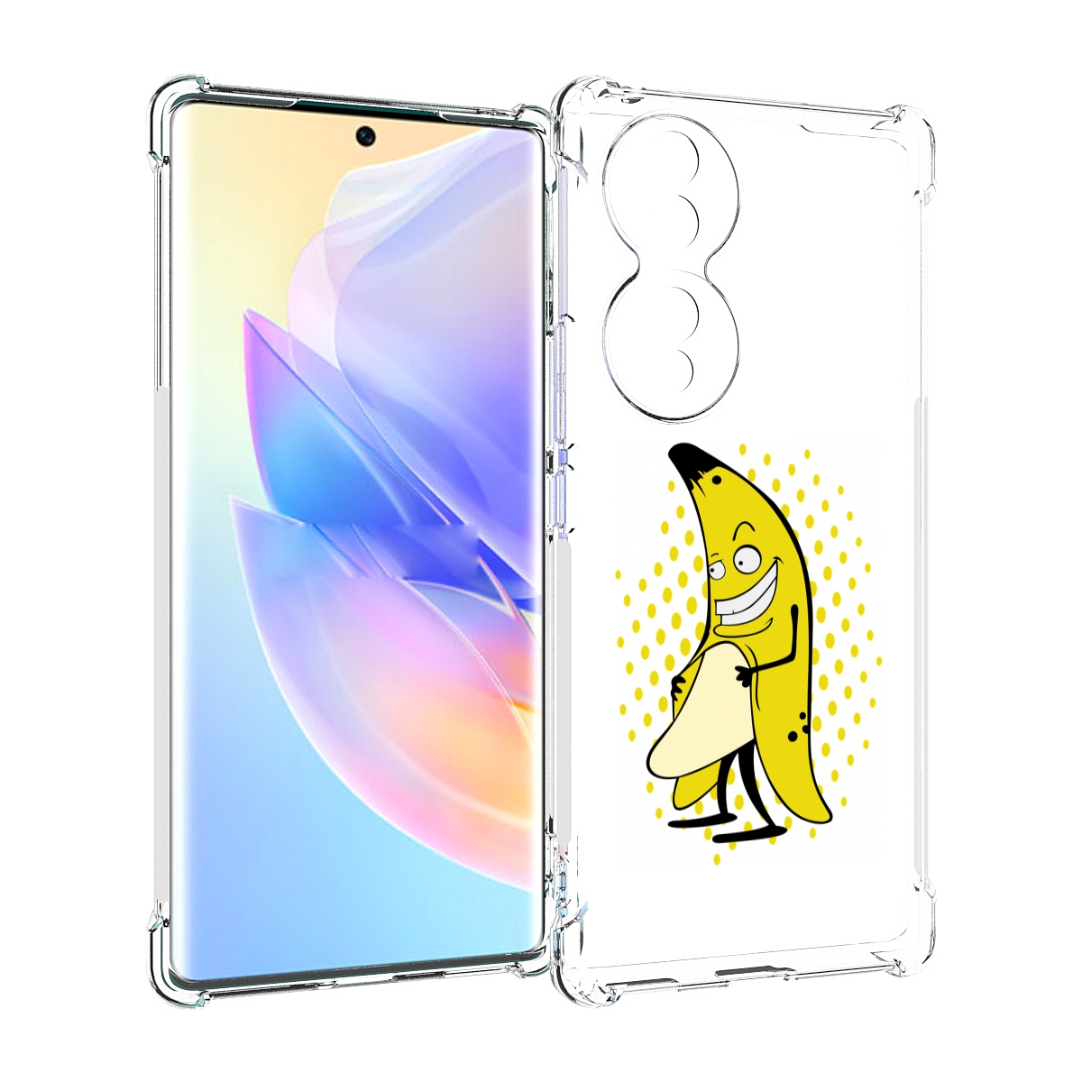 

Чехол MyPads Раздетый-банан для Honor 70, Прозрачный, Tocco