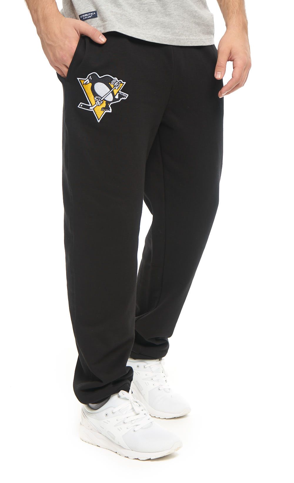 Спортивные брюки мужские Atributika&Club Питтсбург Пингвинз 45790 черные S