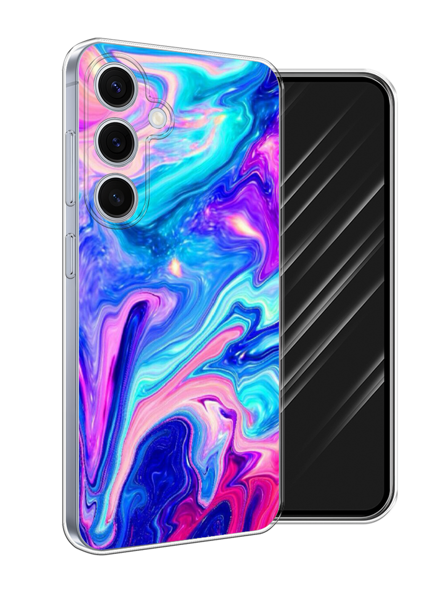 

Чехол Awog на Samsung Galaxy S24 FE 5G "Потеки краски", Розовый, 2109950-1