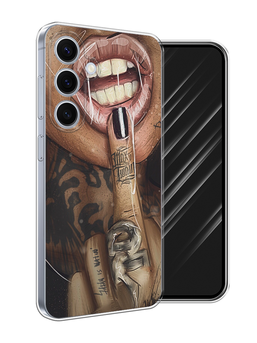 

Чехол Awog на Samsung Galaxy S24 FE 5G "Девушка с татуировками", Бежевый;розовый;черный, 2109950-1