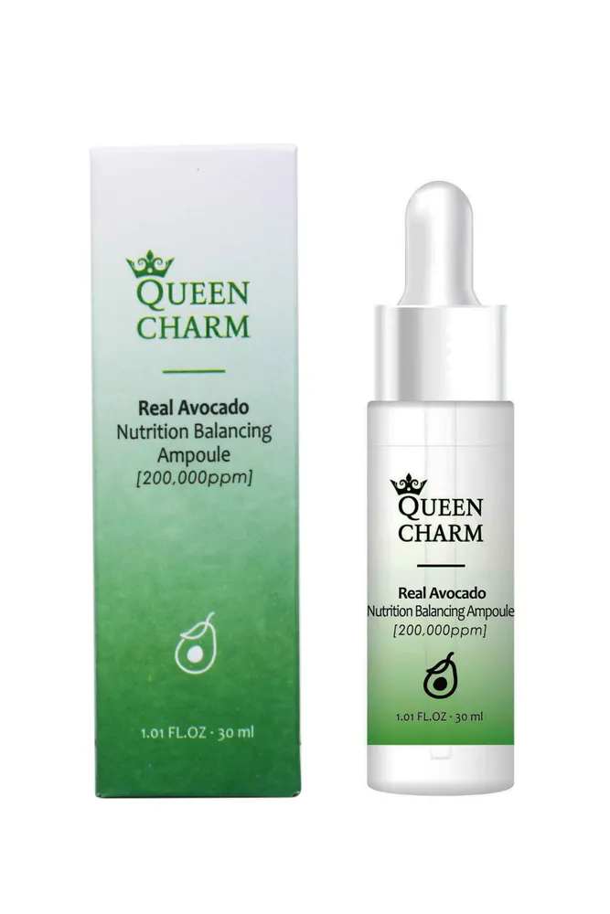 Сыворотка для лица QUEEN CHARM Питательная ампульная с маслом авокадо 20% 30 мл