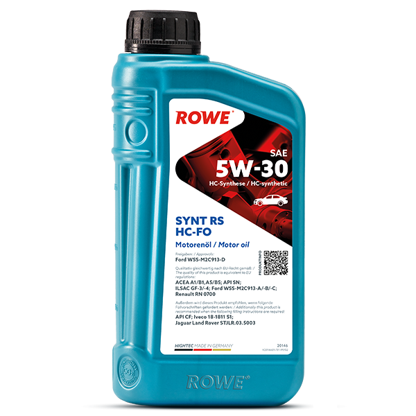 фото Моторное масло rowe hightec synt rs sae 5w-30 hc-fo 1л