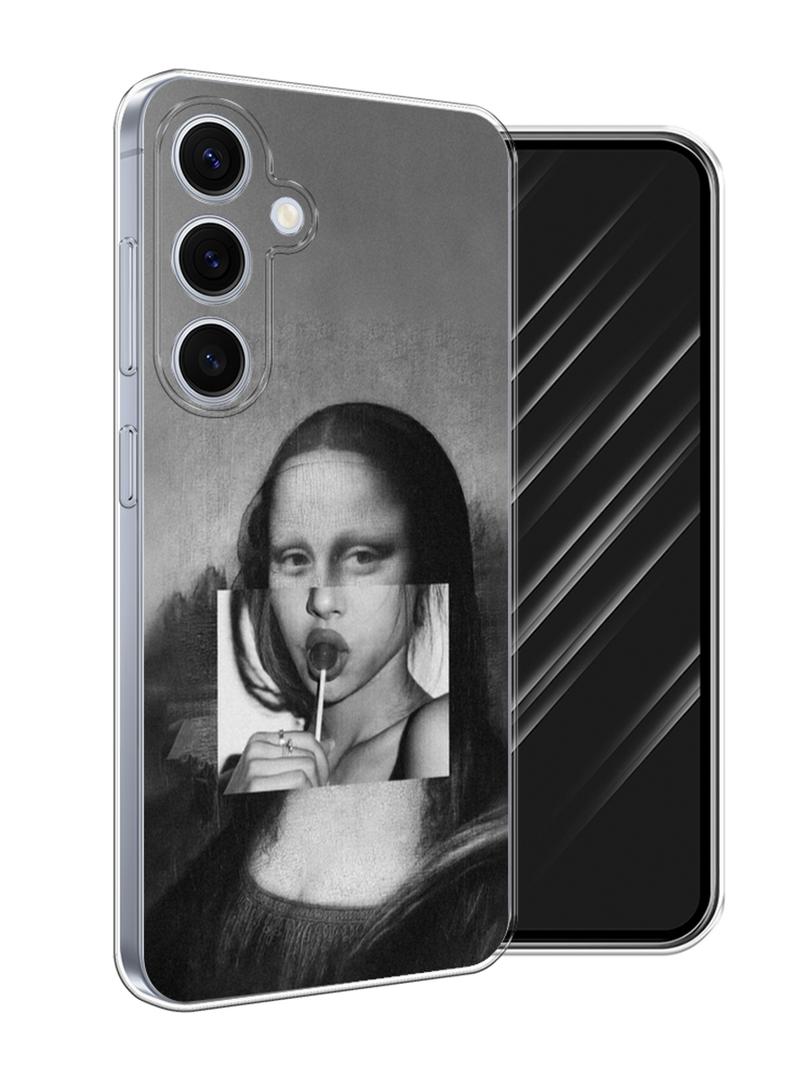 

Чехол Awog на Samsung Galaxy S24 FE 5G "Mona Lisa sucking lollipop", Серый, 2109950-1