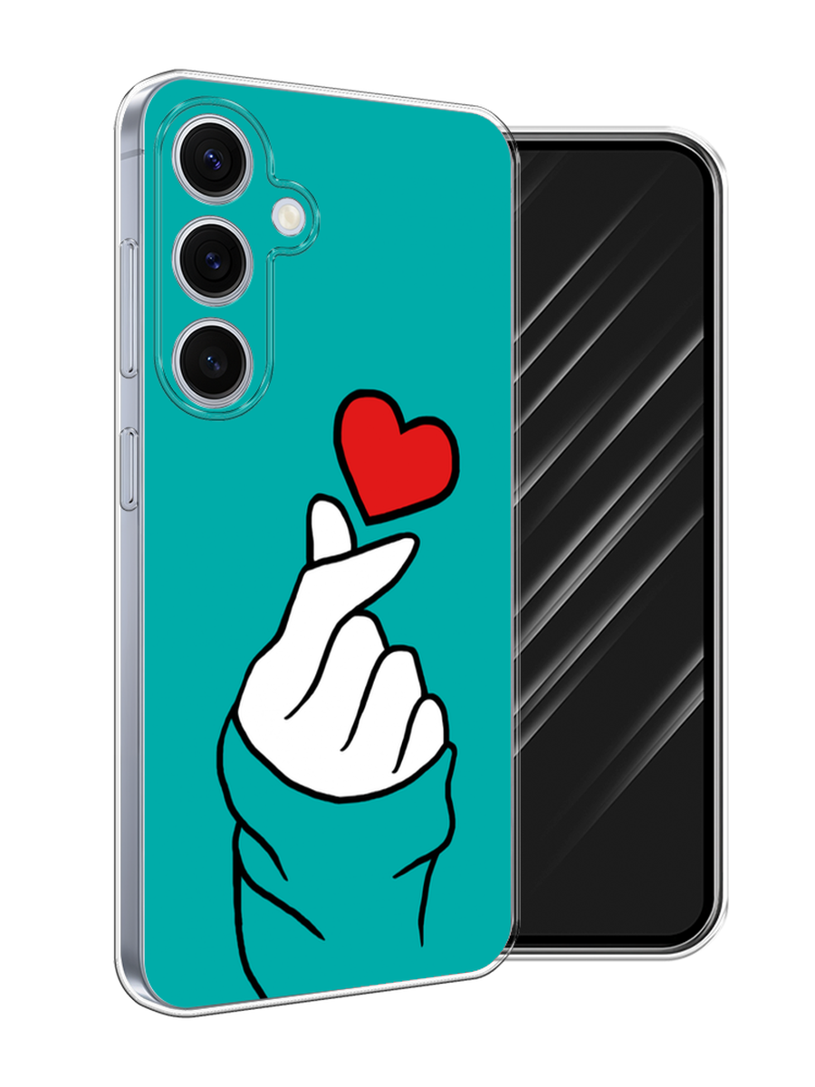 

Чехол Awog на Samsung Galaxy S24 FE 5G "Маленькое сердечко", Голубой;белый;красный, 2109950-1