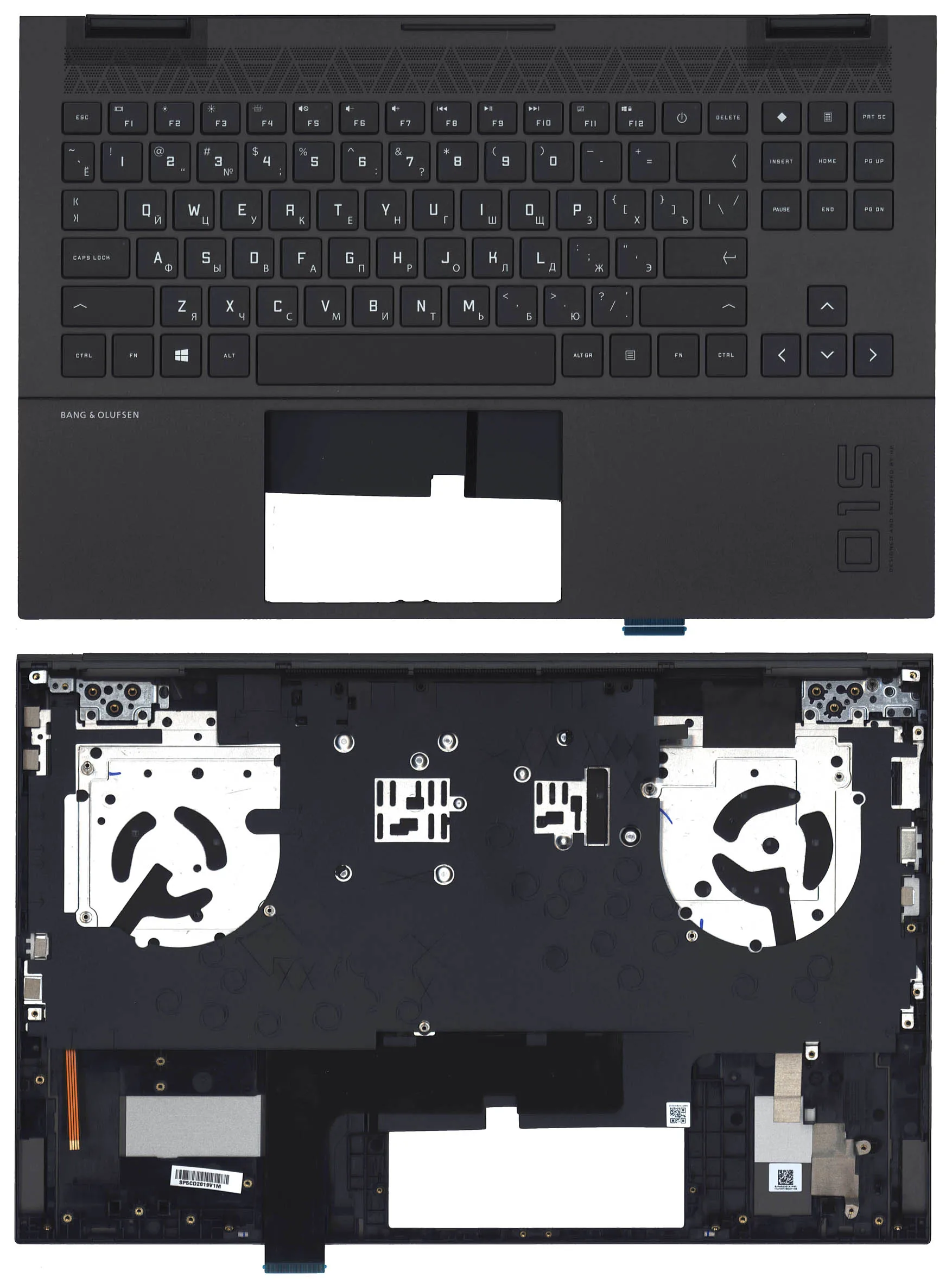 

Клавиатура для HP Omen 15-EN топкейс, черный, ver.1