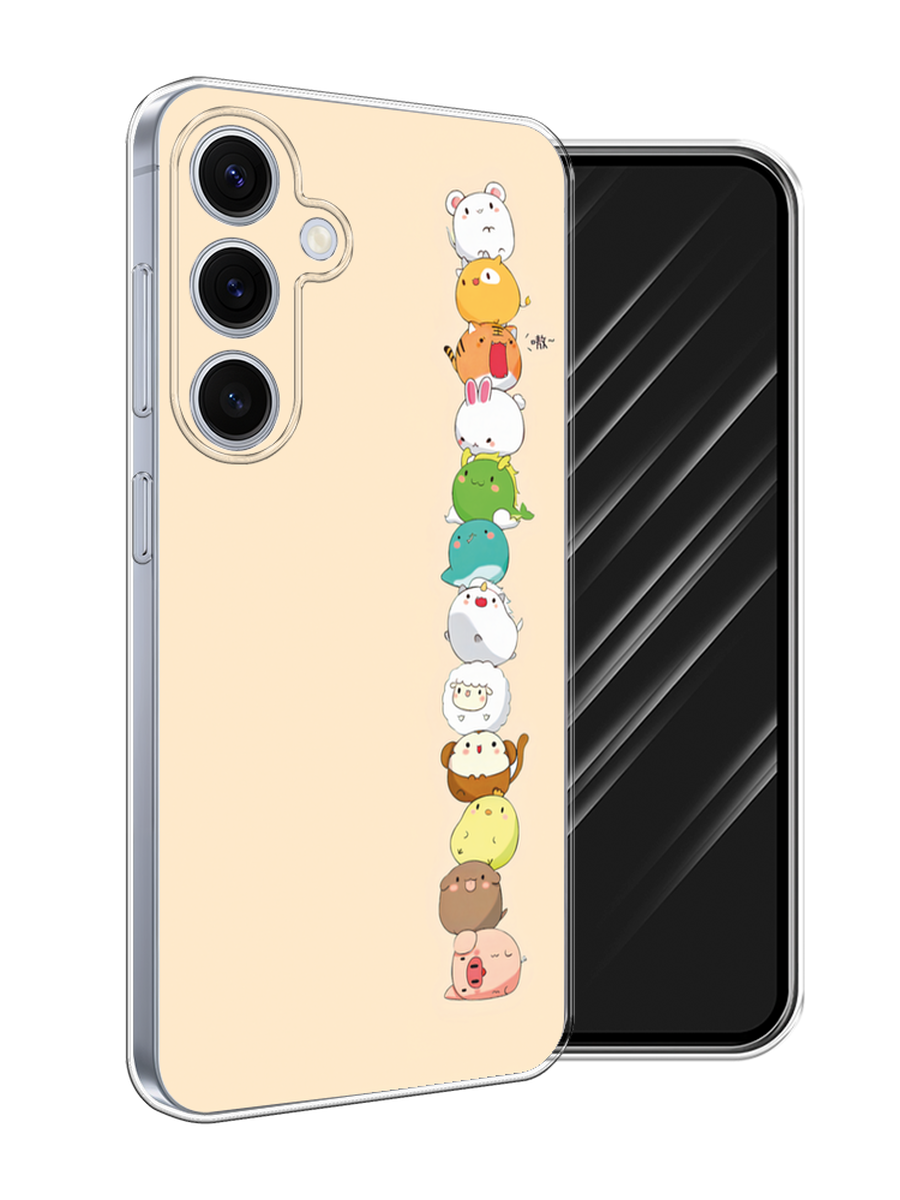 

Чехол Awog на Samsung Galaxy S24 FE 5G "Питомцы Чиби", Желтый, 2109950-1