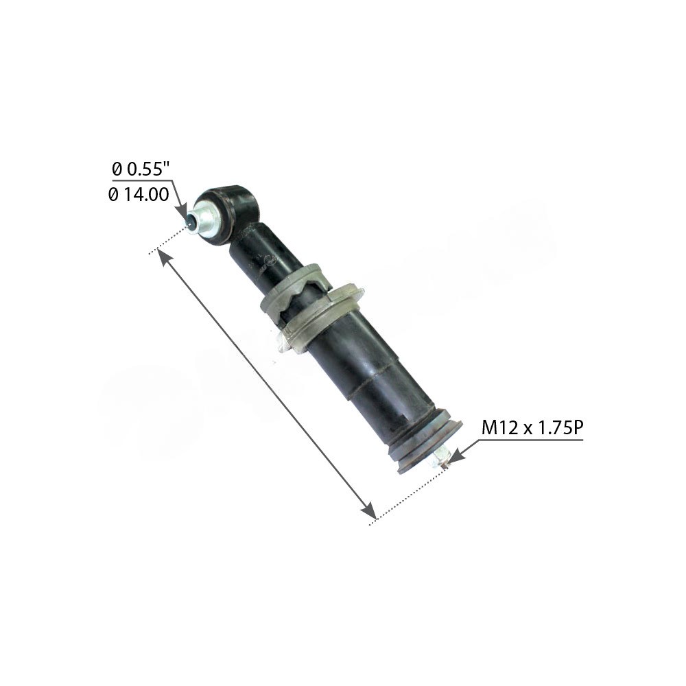 Амортизатор кабины Mansons 19.900.095 передний для Volvo FH FH NEW 230 345