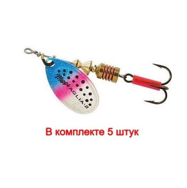 

Блесна для рыбалки вращающаяся Mepps AGLIA FLUO, Micropigments Trout (3.5 / Rainbo / 5 /, Голубой, Aglia Fluo Micropigments Trout