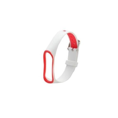 Ремешок Unknown для Mi band 34 Strip Pattern белый с красным 403₽