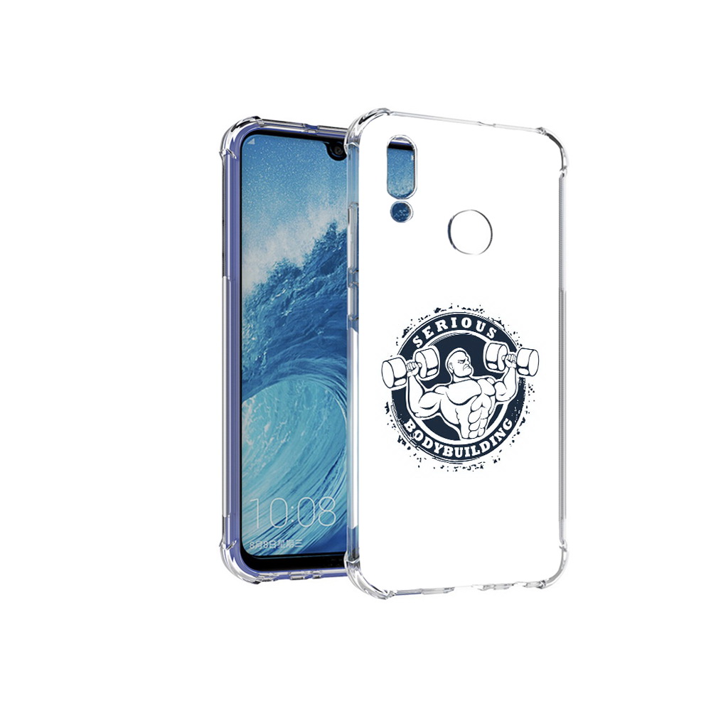 

Чехол MyPads Tocco для Huawei P Smart (2019) бодибилдинг воля к победе, Прозрачный, Tocco
