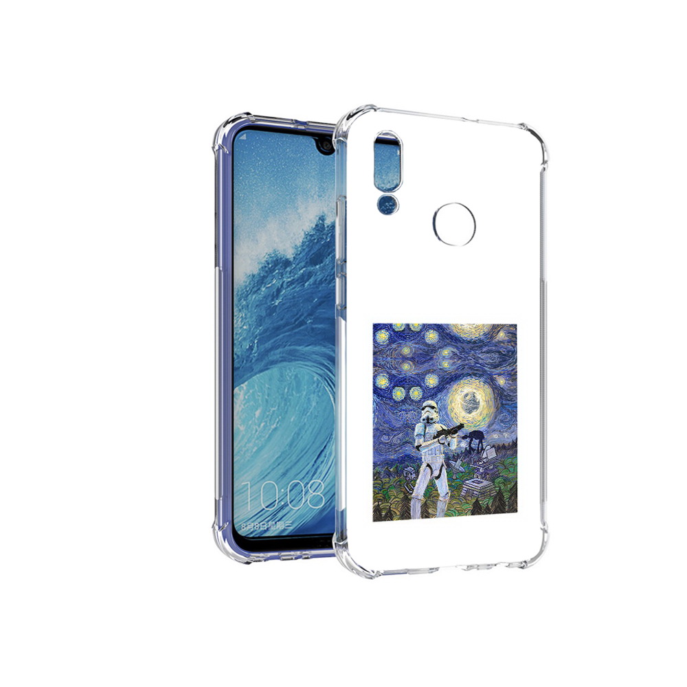 

Чехол MyPads Tocco для Huawei P Smart (2019) star wars звездная ночь, Прозрачный, Tocco