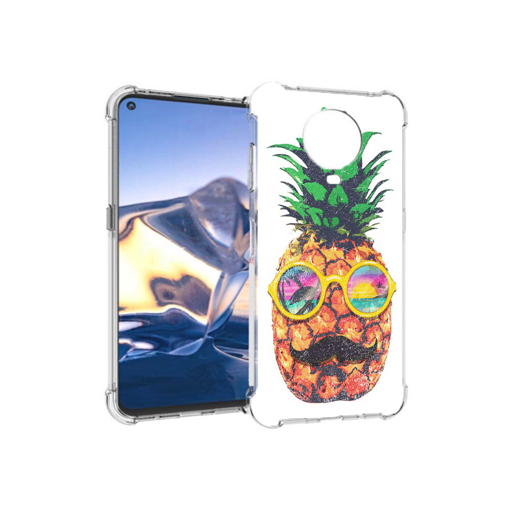 

Чехол MyPads Tocco для Nokia G10 прикольный ананас с лицом (PT171673.98.556), Tocco