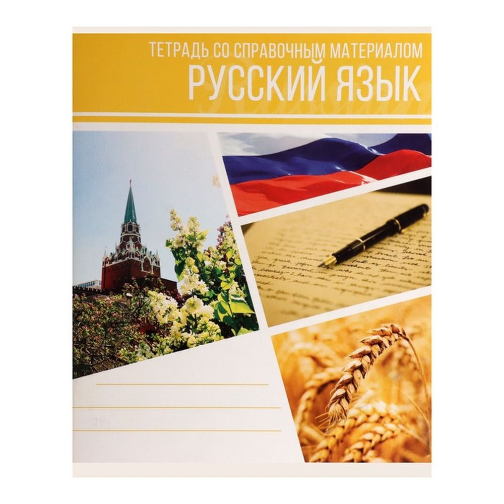 

Тетрадь предметная Calligrata Коллаж , 48 листов в линейку Русский язык , 3 шт