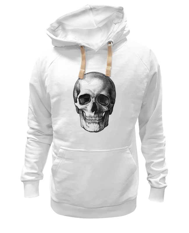 

Худи унисекс Printio Череп белое 3XL, Белый, Череп