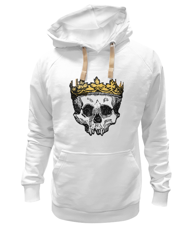 

Худи унисекс Printio Череп белое 3XL, Белый, Череп