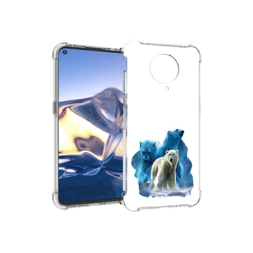 

Чехол MyPads Tocco для Nokia G10 полярный медведь (PT171673.98.549), Tocco