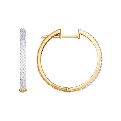 

Серьги конго из красного золота SOKOLOV Diamonds 1020552, бриллиант, 1020552