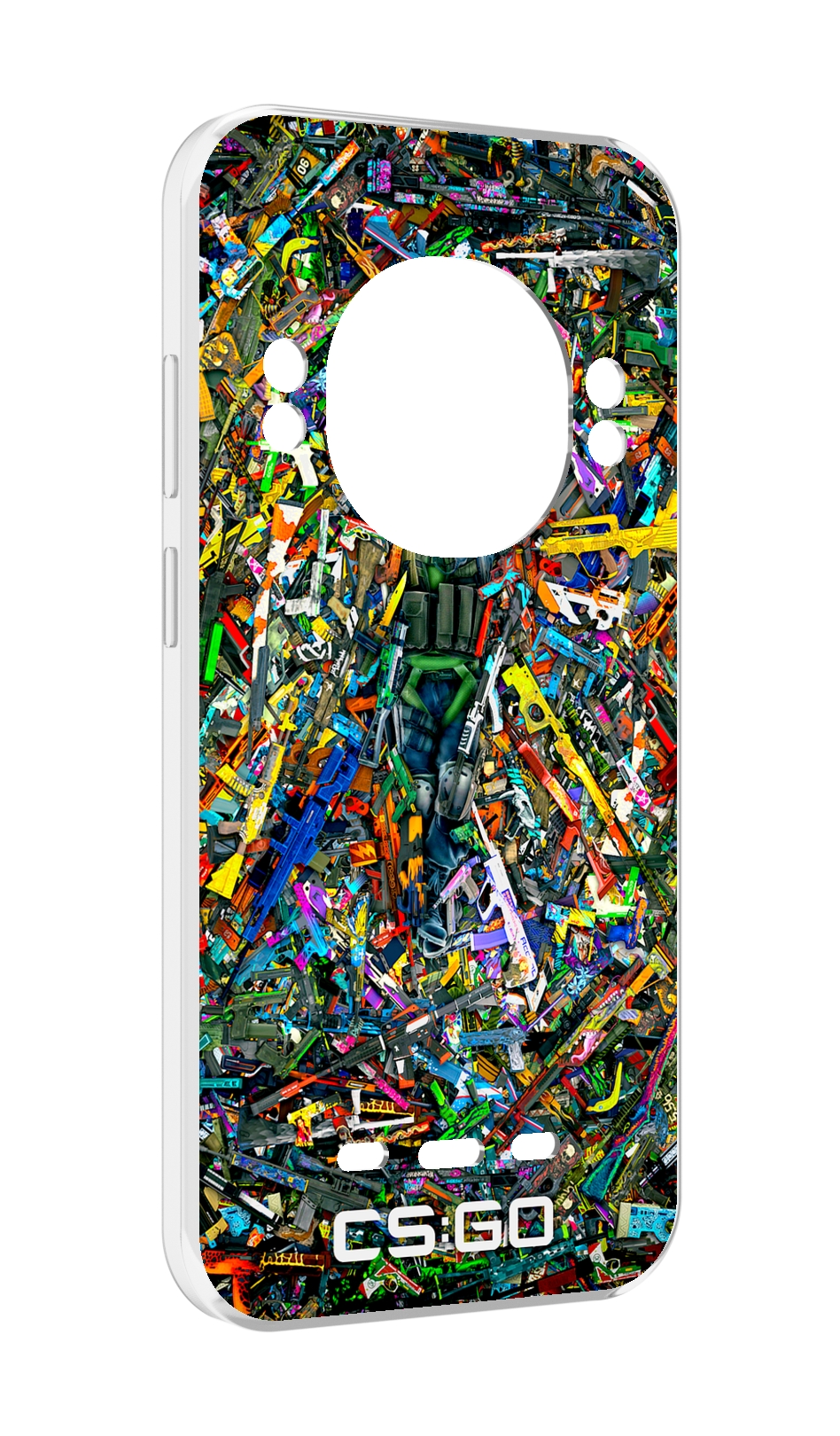 

Чехол MyPads CS GO guns skins мужской для UleFone Power Armor 16 Pro, Прозрачный, Tocco